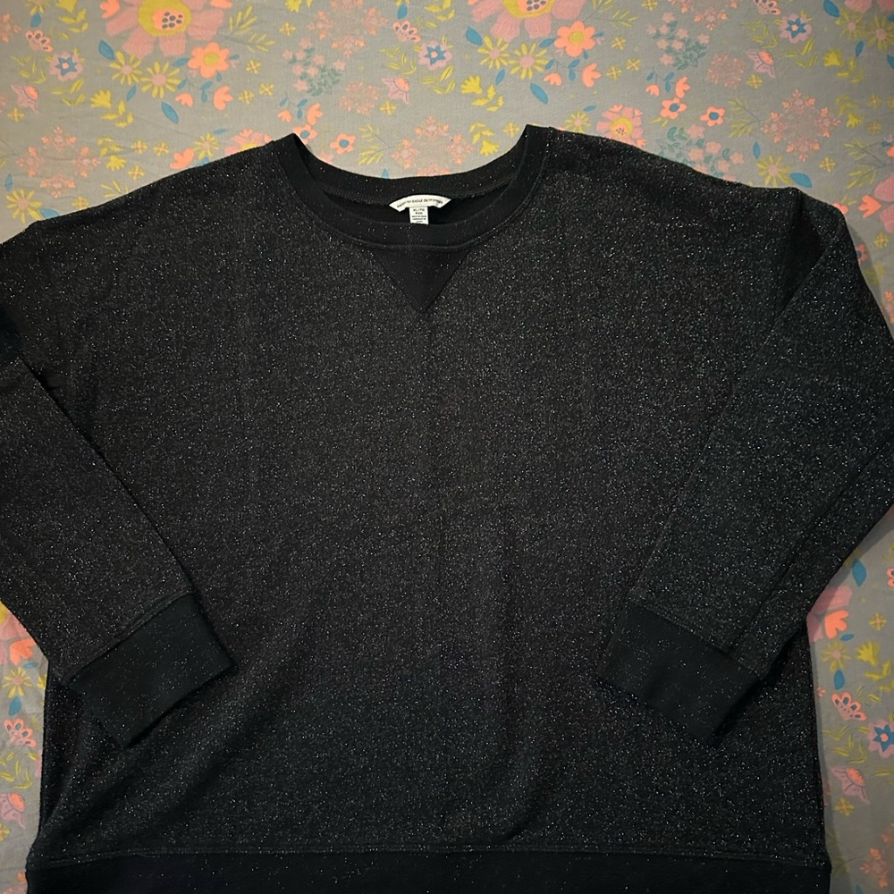 American Eagle Outfitters Black Crewneck Sweater